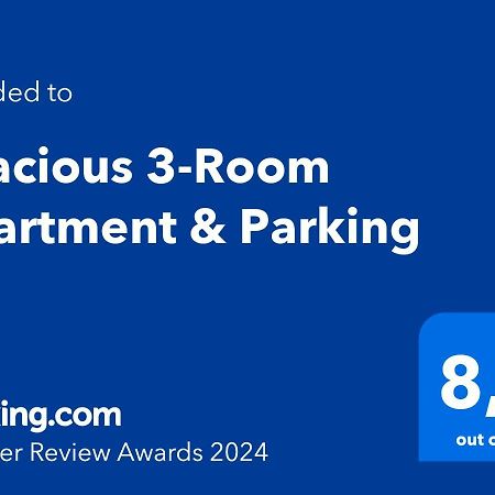Spacious 3-Room Apartment & Parking Riga Exteriér fotografie